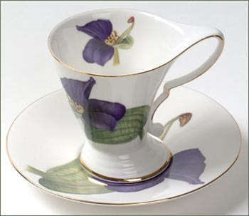 Adele Cup and Saucer - Purple SALE