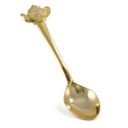 Demitasse Tea Spoon - Gold Teapot