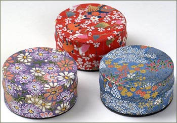 Kotobuki Japanese Paper-Covered Canister - Small