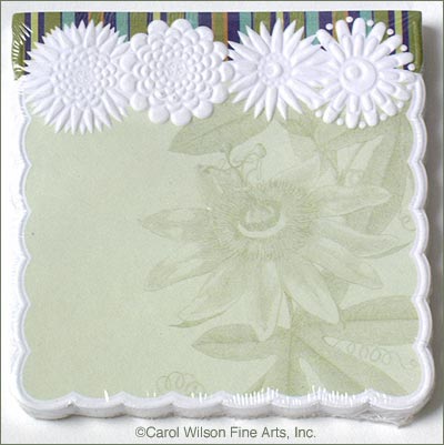Carol Wilson Fancy Notelet  Self-Stick Note - Passion Fruit