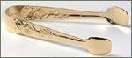 Gold Plated Rose Sugar Tongs