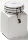 Bee House Ceramic Canister - Medium White