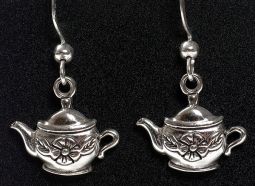 Tiny Teapots Sterling Silver Earrings
