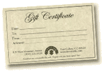 The Tea Table Gift Certificates