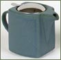 23-oz. Square Bee House Teapot - Matte Blue
