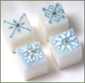 Decorated Sugar Cubes - Snowflakes-18ct