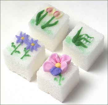 Decorated Sugar Cubes - Spring Bouquet-18ct