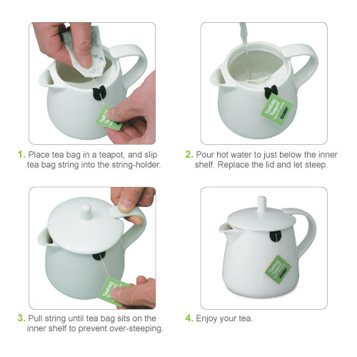 for life teabag teapot