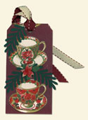 Wabi Ware Bookmark - Victorian Cups