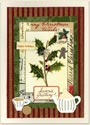 Wabi Ware Teapot Holly Card