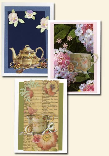 Wabi Ware Greeting Card - Teacup Romance Style