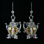 Austrian Crystal Clear Aurora Borealis Earrings