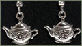 Tiny Teapots Sterling Silver Earrings