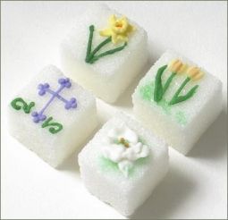 Decorated Sugar Cubes - Faith-18ct