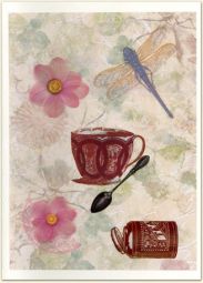 Wabi Ware Victorian Dragonfly Card
